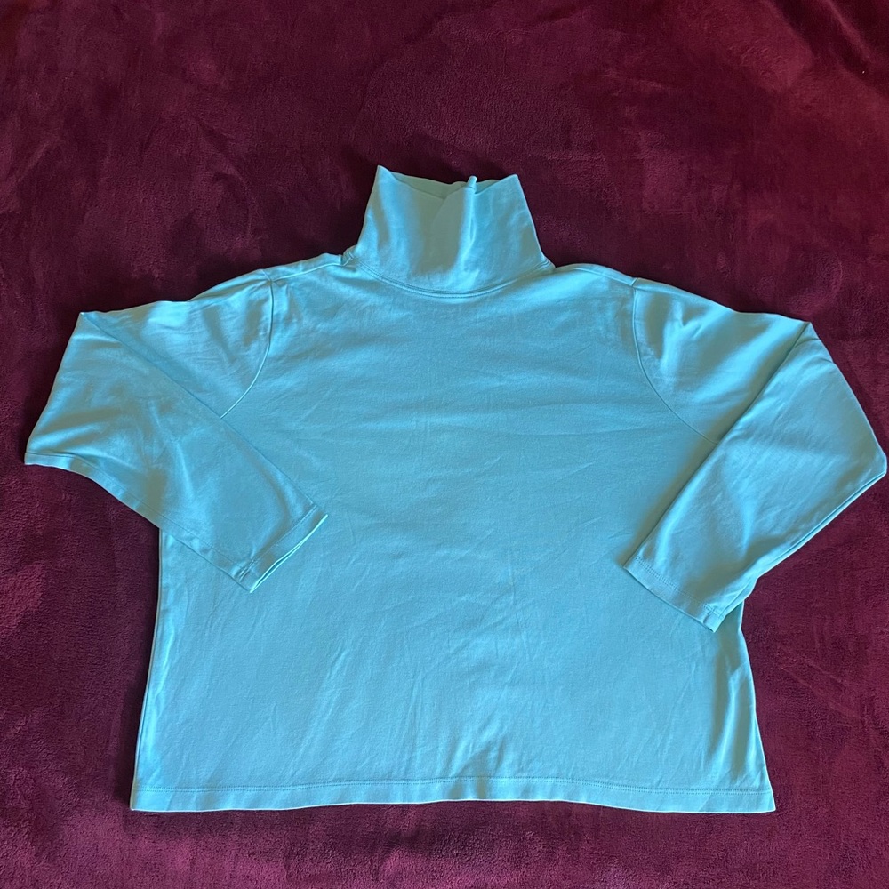 L.L. Bean Turquoise Turtleneck